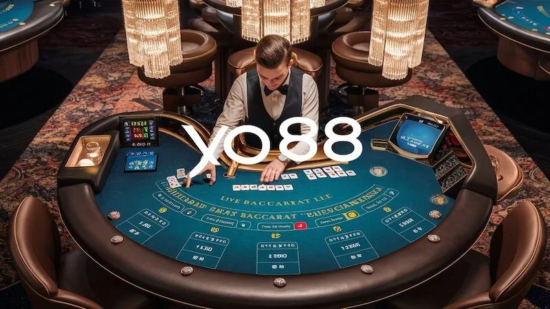 Bàn chơi Baccarat trực tuyến tại Yo88 với đầy đủ tính năng và góc nhìn tối ưu