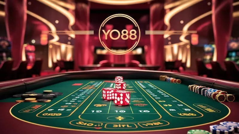 Giao diện trò chơi Sicbo Yo88 với bàn cược trực quan và các lựa chọn đặt cược đa dạng