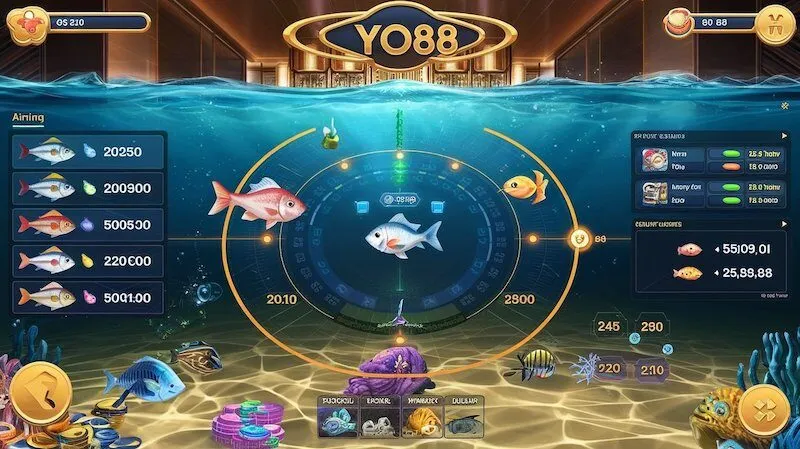 Minh họa các chiến thuật săn cá hiệu quả trong game Yo88