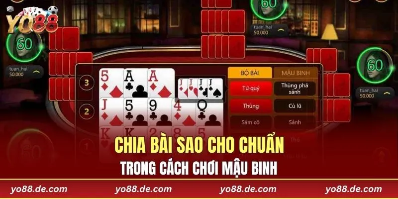Chia bài sao cho chuẩn trong cách chơi Mậu Binh